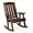 Rustic, variant on VINGLI Outdoor Rocking Chair, Heavy Duty 600 LBS Wooden Rocking Chair with Comfortable Backrest, Weatherproof Patio Rocker with Ergonomic Design, Solid Fir Wood Rocking Chair for Patio, Garden, White