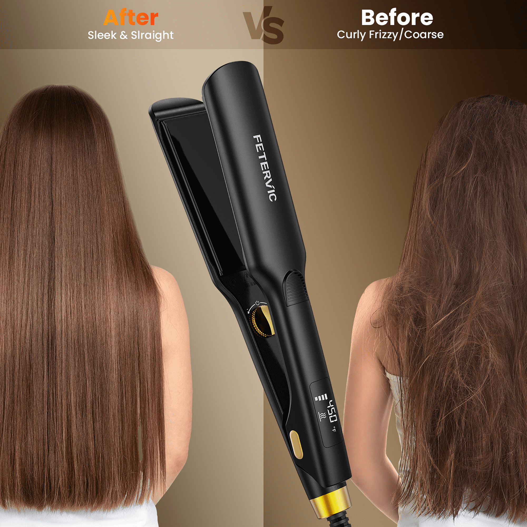 FETERVIC Cordless Automatic Curling Iron – Hair Curler with 28mm & 32mm Interchangeable Barrel, 5200mAh Rechargeable, Auto Curling Wand with Beep Timer, Portable Curling Iron for Travel Home