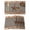 Brown, variant on Placemats Set of 6, Western Texas Star Vintage Woven Placemat, Linen Place Mats for Kitchen/Dining Tables, Rustic Wreath Wood Black Plaid Washable Table Mats for Party