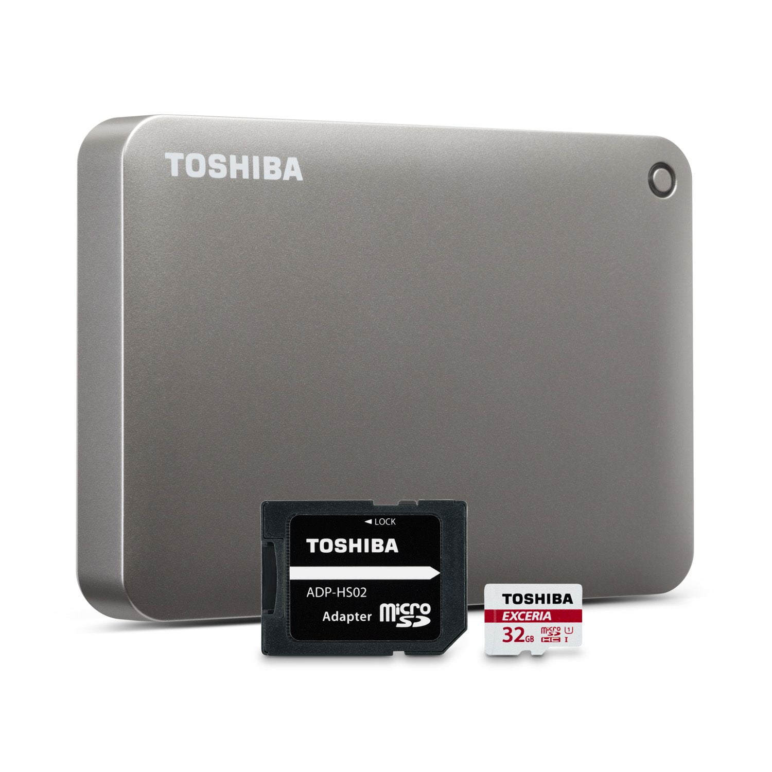 Toshiba 2tb Canvio Connect Ii And 32gb Class 10 Micro Sd Value Pack Satin Gold Walmart Com Walmart Com