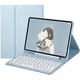 thumbnail image 1 of JWL - Funda con teclado y panel táctil magnético para Samsung Galaxy Tab A7 10.4 2020 SM-T500 T505 T507 con soporte para bolígrafo, funda con tapa inteligente, color azul cielo, azul cielo, 1 of 5