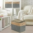 thumbnail image 2 of Sorbus Twill Storage Fabric Basket Organizer, Large, Collapsible, Set of 3, 2 of 15