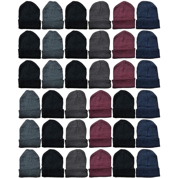 Yacht & Smith Wholesale Beanie and Glove Winter Bulk Kit, Kids Adults Bulk Sets, Homeless Donation Shelters