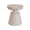 Beige 08Z, variant on Lightweight Concrete Outdoor Side Table with Black Marble Effect, 20x20x23 inch End Table for Patio and Garden
