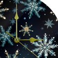 Christmas snowflakes Acrylic Circular Wall Clock Stylish Timepiece
