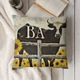thumbnail image 3 of SHANXI  Vintage Fall Farmhouse Animals Throw Pillow Cover Sunflowers Farm Pig Cock Sheep Cow Dairy Cattle Pillowcase Home Sofa Decor Cushion Cover 18x18in, 3 of 5