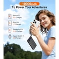 thumbnail image 4 of Power Bank with 2 Built-in Cables 10000mAh, 22.5W PD Slim Portable Charger USB C Battery Pack, Travel Essentials Fast Charging Powerbank Compatible with iPhone 17 16 15 14 Plus Pro Samsung iPad etc, 4 of 9