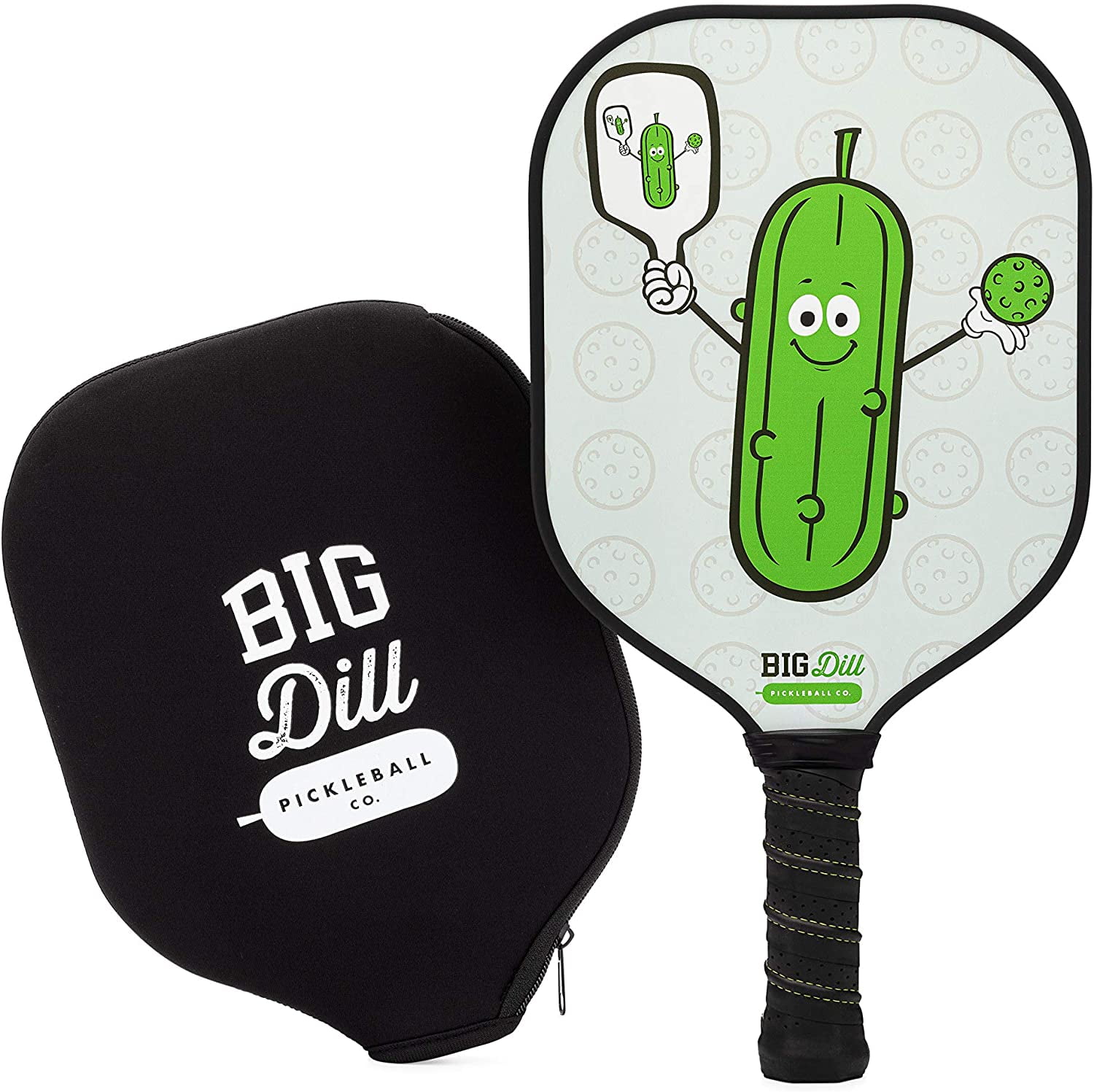 Big Dill Pickleball Co. Infinity Fiberglass Pickleball Paddle USAPAApproved Pickle Ball Racket