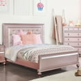 thumbnail image 4 of Furniture of America Appell Solid Wood Tufted Full Panel Bed in Rose Gold, 4 of 7