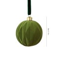 thumbnail image 2 of Christmas Tree Ornaments,Christmas Decorations,Velvet Flocked Christmas Tree Ornaments,Shatterproof Plastic Hanging Balls Luxury Xmas Decor for Home Porch Party(Green-C 3.15*3.15*3.15in), 2 of 5