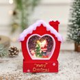 thumbnail image 4 of Comefolife Christmas Snow Globe, Lighted Christmas Lantern, Light up Snow Globe Christmas with Music, Santa Claus Scene Snow Globe Lantern Indoor Home Decor, 5.1" Christmas Glitter Snow Globes, 4 of 7