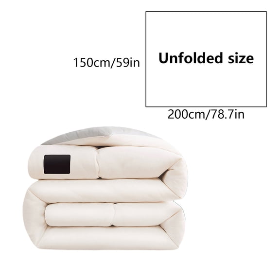 Soybean Fiber Comforter Lightweight 59x79in All Season Duvet Insert Machine Washable Bedding for Summer Spring Machine Washable