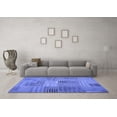 thumbnail image 3 of Ahgly Company Indoor Rectangle Abstract Blue Contemporary Area Rugs, 7' x 10', 3 of 4