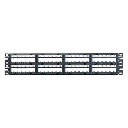 - Panduit CPPL48M6BLY 48-Port Flat Patch Panel, Black