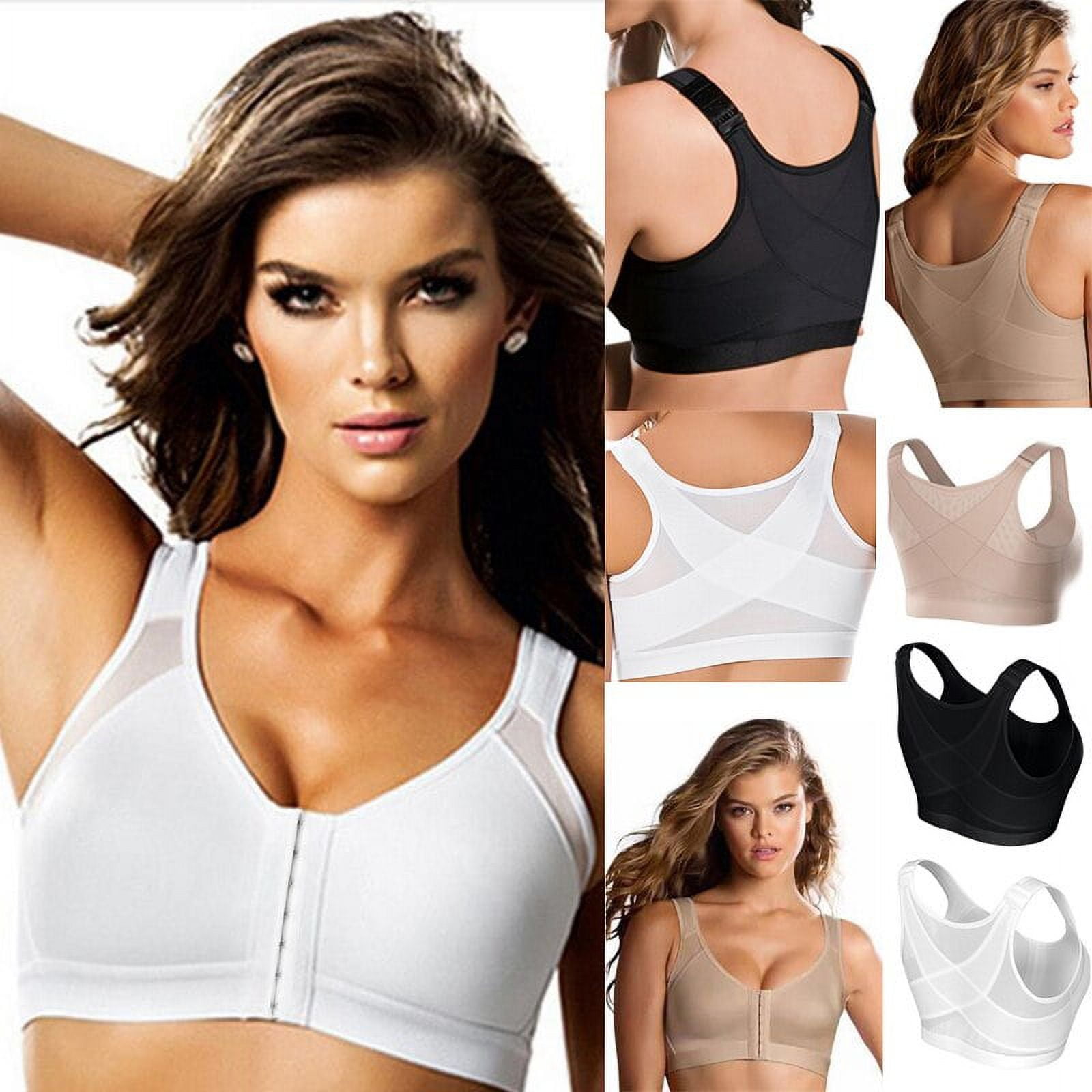 Puloru Women Posture Corrector Bra Wireless Back Support Lift Up Yoga  Sports Bras Push Up Underwear Fitness Tops Plus Size