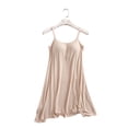 thumbnail image 4 of Women's Sexy Long Nightgown With Built-in Bra Plus Size Loungewear Pajama Beige Size L, 4 of 6
