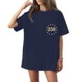 thumbnail image 4 of Trgacdwlo 1776-2026 USA 250th Anniversary T Shirt Flag Print Plus Size Womens 4th of July Tops Freedom Independence Day Red White and Blue Women's Graphic T-Shirts Blue 5XL, 4 of 5