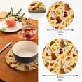 thumbnail image 3 of SKYSONIC Mexico Guitar Cowboy Hat Pot Holders Trivets, 2 Pcs Heat Resistant Trivets,Dia De Muertos Cotton Thread Weave Mats for Hot Pads Pans Pot Bowl Teapot for Kitchen Decor, 3 of 7