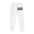 thumbnail image 4 of Pantalones de chándal de mujer con forro polar, cintura alta y pierna ancha - Cintura elástica, bolsillos para invierno/entrenamiento (S-XXL), 4 of 4