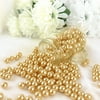 BalsaCircle 0.39" Faux Pearls Loose Beads Gold