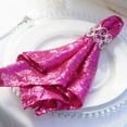 thumbnail image 4 of BalsaCircle 20 Pieces 20" Fuchsia Sequins Napkins Wedding Decorating Tablecloths Holiday Dinner Party Table Decorations, 4 of 4