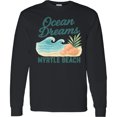 thumbnail image 3 of Inktastic Ocean Dreams Myrtle Beach Seashell Wave Long Sleeve T-Shirt, 3 of 5