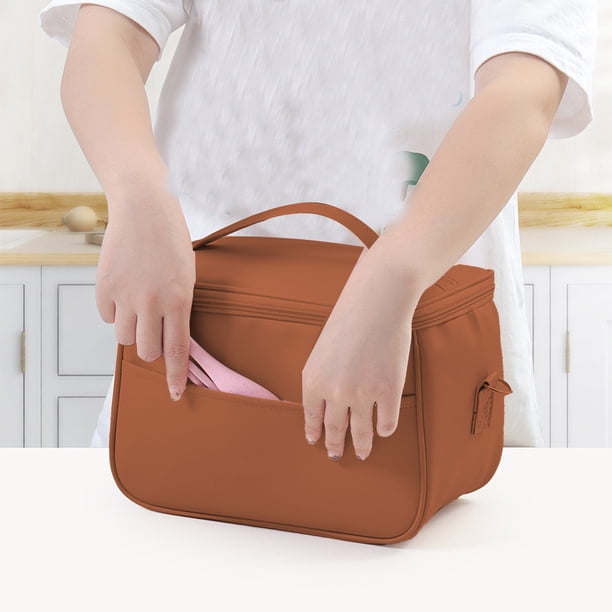 Xihbxyly Caja de Almacenamiento de Escritorio, Organizador Multiusos, Diseño de Gran Capacidad, Elegante Estante para Mesa de Centro, Almacenamiento de Papelería para Dormitorio, Asa Portátil, Tamaño