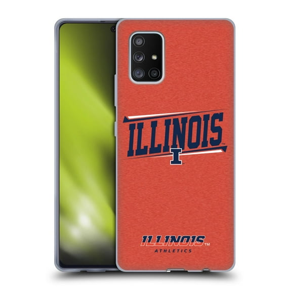 Head Case Designs Officially Licensed University Of Illinois U Of I University Of Illinois Double Bar Soft Gel Case Compatible with Samsung Galaxy A71 5G (2020)