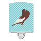 thumbnail image 1 of "Treasures English Pouter Pigeon Blue Check Cerámica Night Light, 6x4, Multicolor" Caroline's Treasures BB8128CNL, 1 of 1