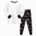 thumbnail image 7 of TOWED22 Toddler Boys Fall Winter Outfits 2Pcs Long Sleeve Printed Round Neck Pullover Top Elastic Waist Joggers Soft Clothes(White,2-3 Y), 7 of 7