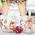 thumbnail image 3 of Hengbo 10 Pcs Clear Gift Bags with Handle 6.2 x 5.9 x 2.7 inch Plastic Transparent Gift Bag PVC Goodie Bag for Boutique Wedding Birthday Party Halloween Christmas, 3 of 8