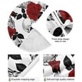 thumbnail image 2 of FMSHPON SkullRed Rose Xmas Christmas Tree Skirt Stand Mat for Holiday Party Decoration Indoor Outdoor 48 inches, 2 of 6