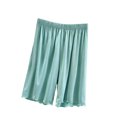 thumbnail image 2 of Costeam Womens High Waisted Five Point Pajama Shorts Solid Color Thin Soft Breathable Elastic Waist Lightweight Comfy Loose Fit Sleep Loungewear Bottoms, 2 of 6
