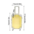 thumbnail image 3 of SHEIGUANNI Mini Suitcase Party Favor Box - Plastic Rolling Mini Suitcases for Party Favors - Candy Box, Lash Box - Mini Luggage Party Favor | 2.95"x1.38"x6.89"|Yellow, 3 of 7