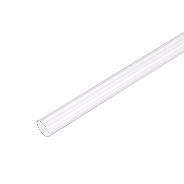 Uxcell 3Pcs Tubo Redondo Rígido Transparente 3/8 ID x 1.6ft