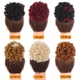 thumbnail image 5 of Dreadlocks Bun Afro Puff Drawstring Ponytail Hair Chignon Faux Nu Locs Hair Extensions, 5 of 7