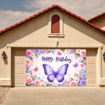thumbnail image 4 of Butterfly Birthday Banner Flower Pattern Background for Birthday Celebration Kids Party Decoration, 4 of 9