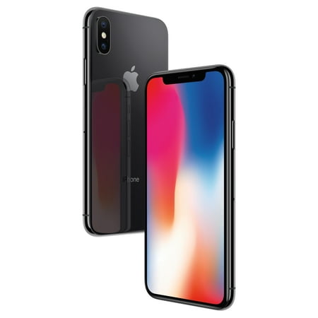 Simple Mobile Apple iPhone X with 64GB Prepaid Smartphone, Gray