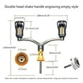 thumbnail image 3 of AOOOWER Fishing Reel Double Rocker Arm Fishing Reel Handle Rocker Arm Grip for Baitcasting Reel, Spinning Fishing Reel Handle, 3 of 16