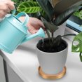 thumbnail image 5 of Uxcell Ceramic Round Planter Saucer Flower Pot Drip Tray Coaster, Gold Dark Blue 6", 5 of 5