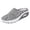 Light Gray, variant on Slippers for Women,Summer Fashion Solid Color Large Mesh Bag Toe Slippers Comfortable Non Beach Slippers,Womens Slippers,Light Gray,8.5