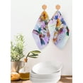 thumbnail image 2 of Pink Purple Hummingbird Kitchen Dish Towels for Drying Dishes Set of 4, Spring Oil Painting Sunflowers Waffle Weave Microfiber Hand Tea Bathroom Towels Quick Dry & Absorbent Towel 12x12, 2 of 7