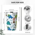 thumbnail image 4 of PAYOHTO Dino Funny Cartoon Dinosaurs Insulated Stainless Steel Tumbler 12 oz Thermos Come with Straw Kids Leak-Proof Travel Mug Cup, 4 of 7