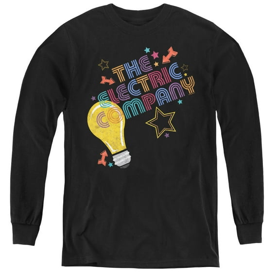 Electric Company/Electric Light Youth Long Sleeve T-Shirt Black