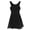 Black, variant on Miutii Women Contemporary Dance Costume Lyrical Dance Costume Illusion V-Neck Chiffon Flowy High-Low White XXL