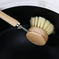 thumbnail image 3 of Long Handle Pot Brush Kitchen Cleaning Brush PET Palm Nanghoid Round Dish Brush Brush Brush, 3 of 7