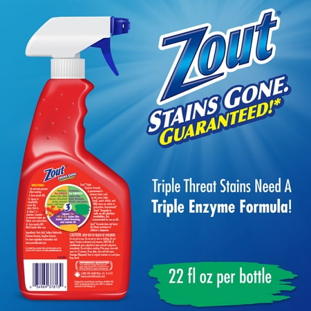 ZOUT LAUNDRY STAIN REMOVER SPRAY, TRIPLE ENZYME FORMULA, 22 OZ, 1 PACK