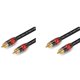 thumbnail image 1 of 2X FSU Cable de Audio Digital RCA Estéreo Premium RCA Una RCA Cable Coaxial SPDIF Altavoz Macho Cable 2M, 1 of 5