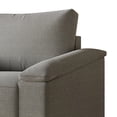 thumbnail image 4 of Castle Place Elegance Linen Upholstered Armchair, Grey, 4 of 7