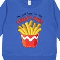 thumbnail image 3 of Inktastic I'm Just Here for the French Fries Toddler Sweatshirt, 3 of 4